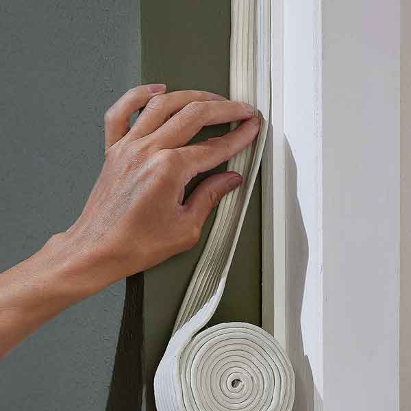 image of Draught Proofing being applied to a Door